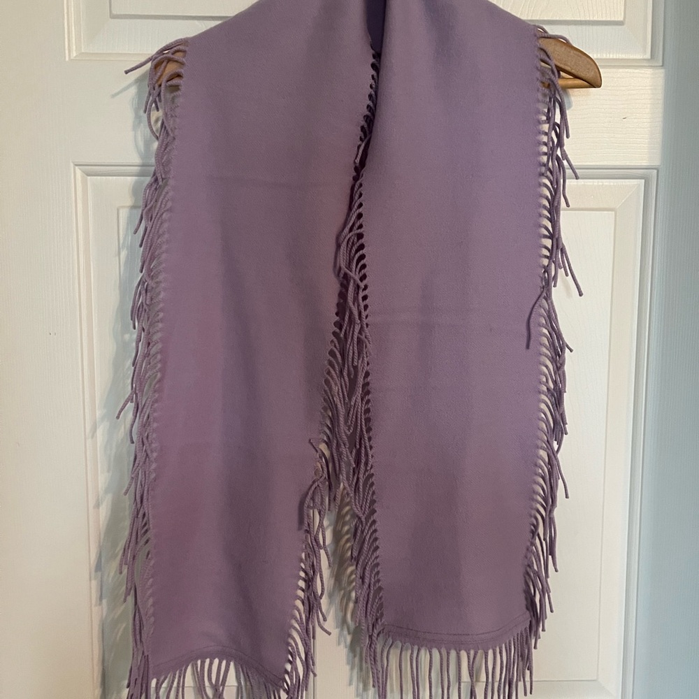 Super Soft Lavender Fringe Scarf